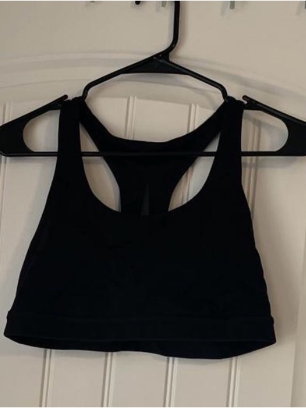 lululemon athletica Black Racerback Crop Sports Bra